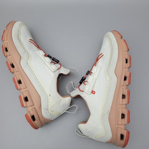 ON CLOUDAWAY ICE CHILI RED GREY WHITE RUNNING SHOES SZ 9 Womens - Picture 15 of 16